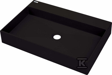 Umywalka granitowa nablatowa Correo, nero