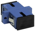 Adapter SC SM simplex niebieski (z flanszą)