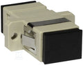Adapter SC MM simplex beżowy (z flanszą)