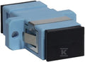 Adapter SC MM OM3 simplex turkusowy (z flanszą)