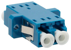 Adapter LC SM duplex niebieski (z flanszą)