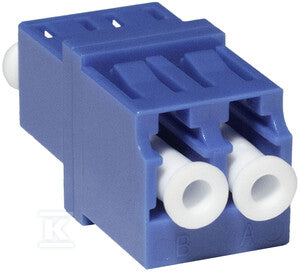 Adapter LC SM duplex niebieski (bez flanszy)