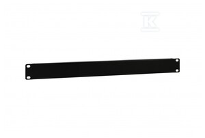Płyta wypełniająca 1U czarny RAL 9005