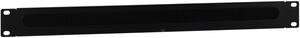 Panel szczotkowy 19" czarny RAL 9005 1U