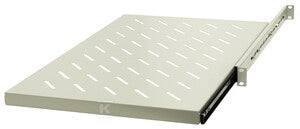 Półka ruchoma 19”, 1U, pod klawiaturę, o gł. 270/295 mm., RAL 7044 szary