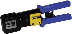 Zaciskarka Eco uniwersalna 8P/6P (RJ45/RJ12/RJ11) do wtyków przelotowych