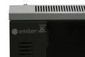 Szafa ramowa stojąca EmiterNet Top, 16U, wym. 800X800x820 (szer. x gł. x wys. mm), drzwi blacha/szkło, w komplecie panel 2 wentylatorowy z termostatem, bez półek , stopki, przekładane drzwi prawe/lewe, zamykane na klucz drzwi boczne i tylne, 20 śrub