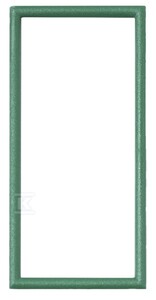 Ramka do adapterów 22,5x45mm zielona 5 szt.