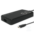 Ładowarka sieciowa 65W GaN Super Fast SLIM/PD/5-20V/3.25A/USB-C 3.1/Laptop/MacBook/Smartfon + kabel QOLTEC