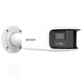 Kamera IP 8 Mpx ColorVu, obiektyw panoramiczny: 4mm, tuba, biała obudowa, LED 40m, Audio + Alarm