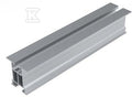 Profil aluminiowy bez ścianek bocznych z kanałem na śrubę teową i wpust, długość 4400mm (E-67-4400)
