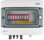 Rozdzielnica DC hermetyczna IP65 EMITER z ogranicznikiem przepięć DC Noark 1000V typu 2, 6x MPPT