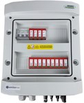 Rozdzielnica DCAC hermetyczna IP66 EMITER z ogranicznikiem przepięć DC Noark 1000V typu 1+2, 5 x MPPT / ogr. AC Noark typ 1+2, 100A 3-F