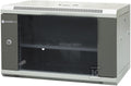 Szafa wisząca 19" niedzielona 6U 600X450x370,kolor szafy- RAL 7044 ,kolor drzwi- RAL 7010