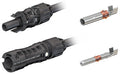 Komplet wtyk-gniazdo MC4 EVO2 // Staubli EC/Multi-Contact MC-PV-KST4-EVO2 (-) oraz MC-PV-KBT4-EVO2 (+) // zakres przekrojów przewodów 4mm2 i 6mm2 // złącza MC4 EVO2 są kompatybilne ze złączami MC4