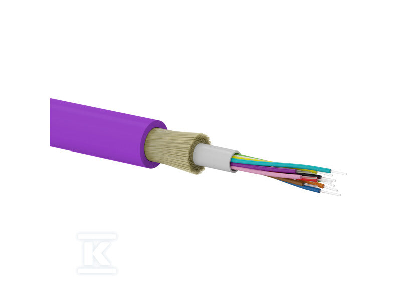 Kabel światłowodowy OM4 B2ca U-DQ(ZN)BH uniwersalny trudnopalny "FireHardy" 12G 50/125 LSOH ALANTEC