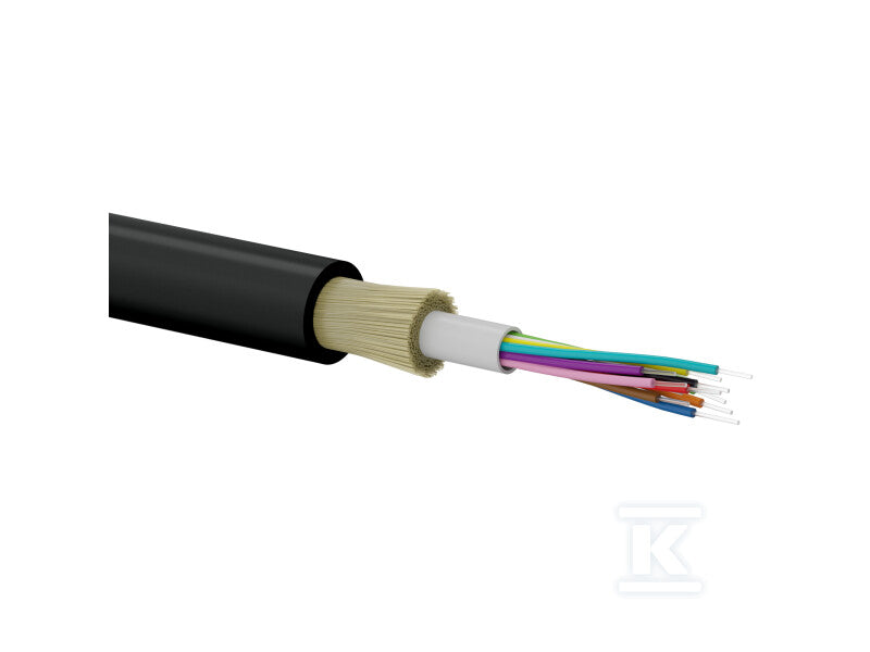 Kabel światłowodowy OS2 uniwersalny ZW-NOTKtsdD / U-DQ(ZW)BH - SM 12J 9/125 LSOH
