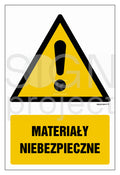Materiały niebezpieczne, 30 x 45 cm, FS - folia samoprzylepna fotoluminescencyjna