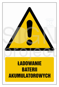 Ładowanie baterii akumulatorowych, 10 x 15 cm, FS - folia samoprzylepna fotoluminescencyjna