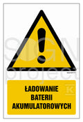 Ładowanie baterii akumulatorowych, 30 x 45 cm, PS - płyta sztywna 1mm fotoluminescencyjna