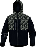 Bluza z tkaniny softshell z poliestru (96%) i elastanu (4%), 3 warstwy laminowane Czarny-kamuflaż 3XL