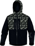Bluza z tkaniny softshell z poliestru (96%) i elastanu (4%), 3 warstwy laminowane Czarny-kamuflaż XXL