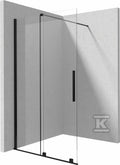 Ścianka prysznicowa walk-in - przesuwna Prizma, nero