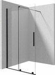 Ścianka prysznicowa walk-in - przesuwna Prizma, nero