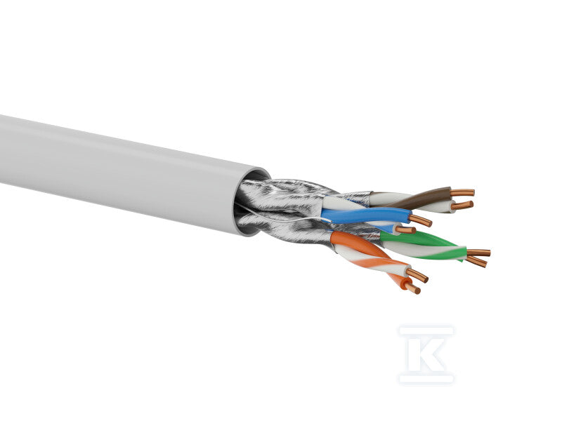 Kabel U/FTP kat.6A LSOH 4x2x23AWG B2ca 500m - (10Gb/s) 25 lat gwarancji, badanie jakości laboratorium INTERTEK (USA) ALANTEC