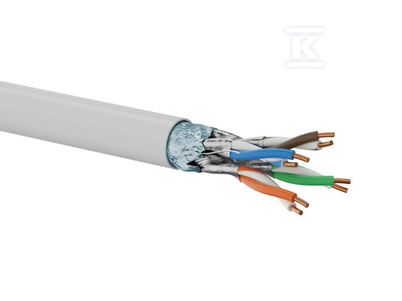 Kable F/FTP kat.6A LSOH 4x2x23AWG B2ca 500m (10Gb/s) 25 lat gwarancji, badanie jakości laboratorium INTERTEK (USA)