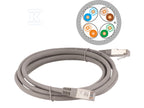 Patchcord S/FTP kat.6A LSOH 2.0m szary
