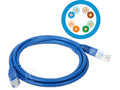 Patchcord U/UTP kat.5e PVC 3.0m niebieski