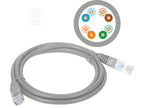 Patchcord U/UTP kat.5e PVC 15.0m szary