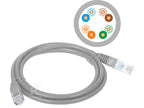 Patchcord U/UTP kat.5e PVC 5.0m szary