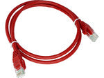 Patchcord U/UTP kat.6A LSOH 0.5m czerwony ALANTEC