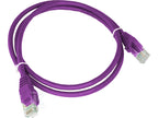 Patch-cord ALANTEC kat.6A U/UTP fioletowy 3m LSOH