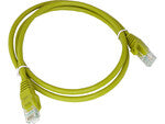 Patchcord U/UTP kat.6A LSOH 0.5m żółty ALANTEC