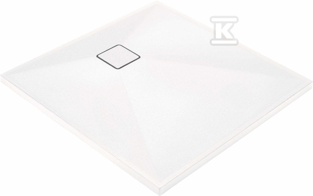 Brodzik granitowy kwadratowy 80x80 cm Correo, alabaster