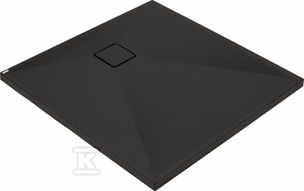 Brodzik granitowy kwadratowy 80x80 cm Correo, nero