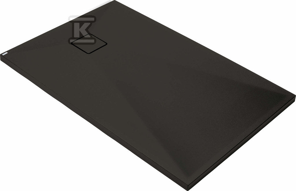 Brodzik granitowy prostokątny Correo 120x90 cm, nero
