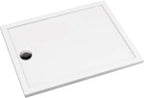 Brodzik akrylowy półokrągły Funkia 80 cm, biały