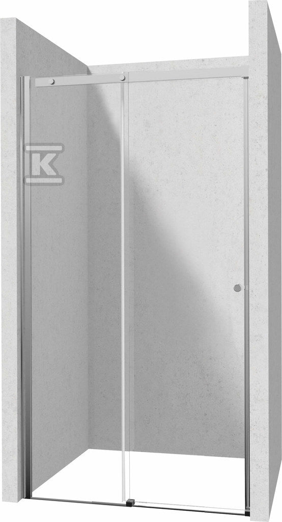 Drzwi prysznicowe 110 cm - przesuwne Kerria Plus, chrom