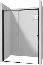 Drzwi prysznicowe 170 cm - przesuwne Kerria Plus, nero