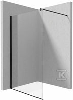 Ścianka prysznicowa / walk-in systemu Kerria Plus - 140 cm Kerria Plus, nero