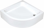 Brodzik akrylowy półokrągły Plus II 80 cm, biały