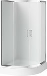 Brodzik akrylowy półokrągły Plus II 80 cm, biały