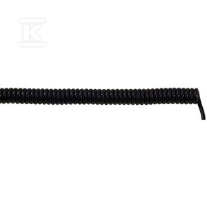 Przewód spiralny UNITRONIC® SPIRAL 5X0,14/400, Giętki, PUR, ekran, odporny na UV,