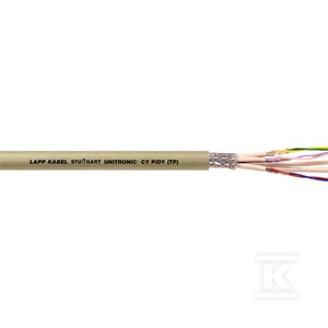 Przewód do transmisji danych A/C UNITRONIC® CY PiDY (TP) 4x2x0,25, Giętki, PVC, ekran,