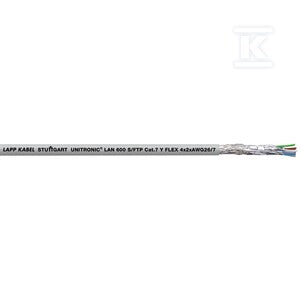 Przewód Ethernet UNITRONIC® LAN 600 S/FTP CAT7 Y FLEX, 48 V, Giętki, PVC, Eca, ekran,
