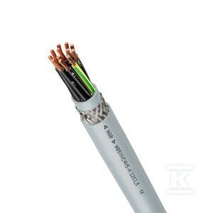 Przewód sterowniczy H05VVC4V5-K 3G1,5, 300/500 V, Giętki, PVC, ekran,